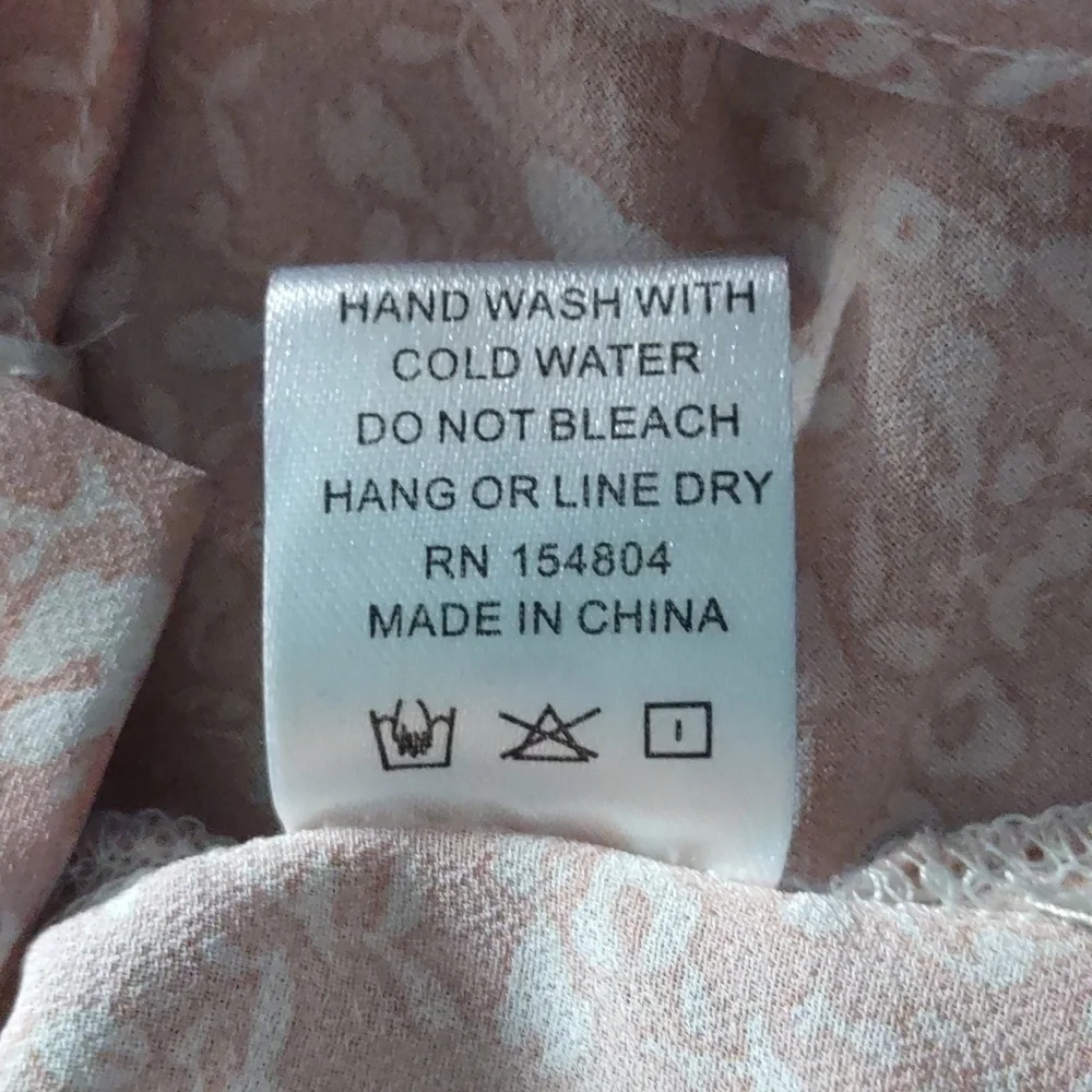 Blush by BJ Button Down Ruched Blouse Dusty Pink 1X - Picture 7 of 7